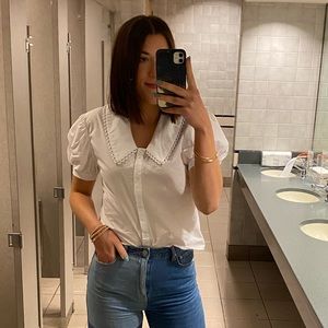 Ellison Collared Blouse. Size Small.